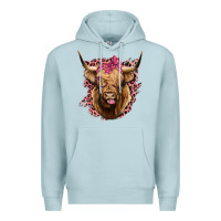 Blue Mist Highland cow Premium Hoodie - Bettercallsaul