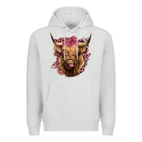 Dove Grey Highland cow Premium Hoodie - Bettercallsaul