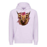 Lilac Highland cow Premium Hoodie - Bettercallsaul