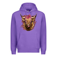 Purple Highland cow Premium Hoodie - Bettercallsaul