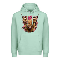 Seafoam Highland cow Premium Hoodie - Bettercallsaul