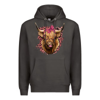 Smoke Highland cow Premium Hoodie - Bettercallsaul