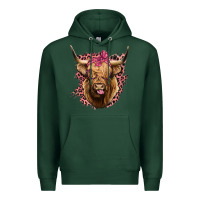 Sports Green Highland cow Premium Hoodie - Bettercallsaul