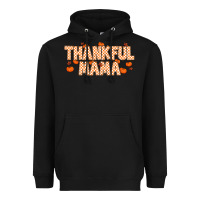 Black Thankful Mama Heavyweight Hoodie - MaliasSmallBusiness