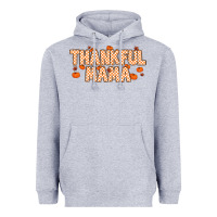 Heather Grey Thankful Mama Heavyweight Hoodie - MaliasSmallBusiness