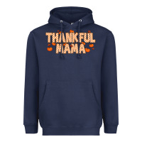 Navy Thankful Mama Heavyweight Hoodie - MaliasSmallBusiness