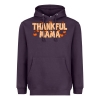 Plum Thankful Mama Heavyweight Hoodie - MaliasSmallBusiness