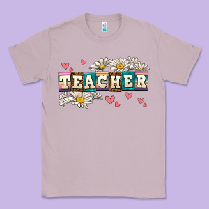 Daisy Teacher Classic Tee Designed By Adodesignshop