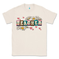 Natural daisy teacher Classic Tee - AdoDesignShop