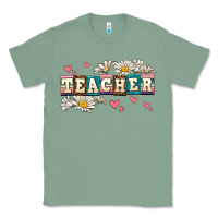 Sage daisy teacher Classic Tee - AdoDesignShop