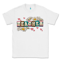 White daisy teacher Classic Tee - AdoDesignShop