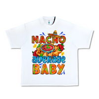 White nacho average baby with nacho 2 Urban Heavy Tee - AdoDesignShop