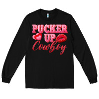 Black pucker up cowboy Long Sleeve Tee - AdoDesignShop
