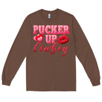 Chestnut pucker up cowboy Long Sleeve Tee - AdoDesignShop