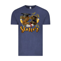 Vintage Denim 23 senıor wıth champagne Vintage Tee - AdoDesignShop