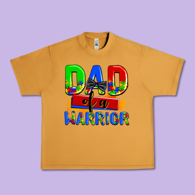 Dad Of A Warrior Urban Heavy Tee Designed By Adodesignshop