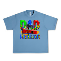 Pebble Blue dad of a warrior Urban Heavy Tee - AdoDesignShop