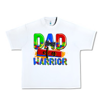 White dad of a warrior Urban Heavy Tee - AdoDesignShop