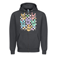 Smoke easter bunny candy Zipper Hoodie - MaliasSmallBusiness