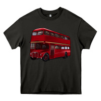 Asphalt double decker bus Heavy Core Tee - Artiststas