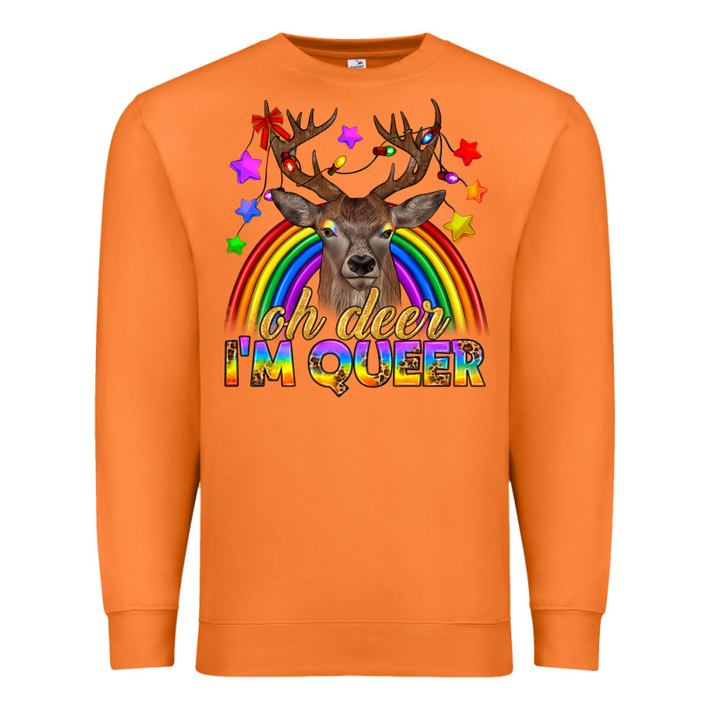 Lgbtq+ Oh Deer I'm Queer Premium Sweatshirt by BundleAndBundleShop | Teevron