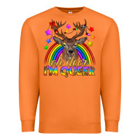 Carrot LGBTQ+ Oh Deer I'm Queer Premium Sweatshirt - BundleAndBundleShop