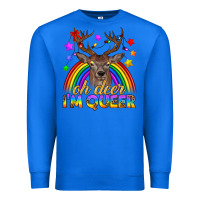 True Royal LGBTQ+ Oh Deer I'm Queer Premium Sweatshirt - BundleAndBundleShop