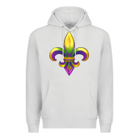 Dove Grey mardi gras Premium Hoodie - RanaPortraitStore