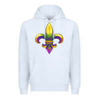 White mardi gras Premium Hoodie - RanaPortraitStore