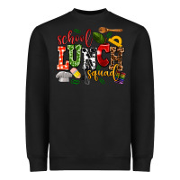 Black school lunch squad Heavyweight Sweatshirt - AdoDesignShop