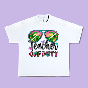 Teacher Off Duty Urban Heavy Tee Designed By Artiststas
