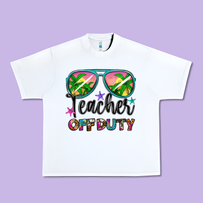 Teacher Off Duty Urban Heavy Tee Designed By Artiststas
