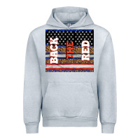 Heather Grey America back the red Urban Hoodie - TumblerDesignByShophia