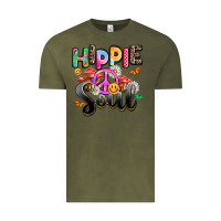 Vintage Olive hippie soul Vintage Tee - AdoDesignShop