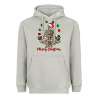 Moon Dust Merry Christmas skeleton Heavyweight Hoodie - NancyCooperArtShop