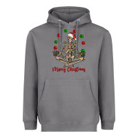 Storm Merry Christmas skeleton Heavyweight Hoodie - NancyCooperArtShop