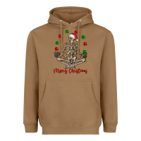 Toasted Coconut Merry Christmas skeleton Heavyweight Hoodie - NancyCooperArtShop
