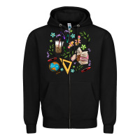 Black teacher tools Zipper Hoodie - MaliasSmallBusiness