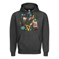 Charcoal Heather teacher tools Zipper Hoodie - MaliasSmallBusiness