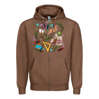 Chestnut teacher tools Zipper Hoodie - MaliasSmallBusiness