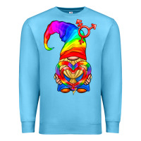 Lgbtq+ Pride Gnome With Heart Balloon Premium Sweatshirt | Teevron