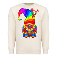 Sandshell LGBTQ+ Pride Gnome With Heart Balloon Premium Sweatshirt - BundleAndBundleShop