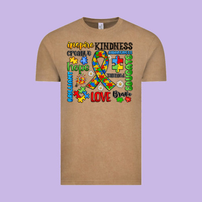 Autism Awareness Vintage Tee Designed By Jahusdesignshop