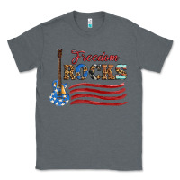 Charcoal Heather freedom rocks with guitar Classic Tee - Artiststas