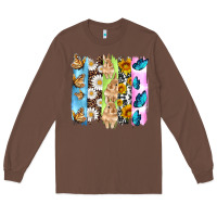 Chestnut easter bunny butterfly daisy and sunflower with cowhide and  leopard b Long Sleeve Tee - Artiststas