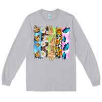Moon Dust easter bunny butterfly daisy and sunflower with cowhide and  leopard b Long Sleeve Tee - Artiststas