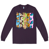 Easter Bunny Butterfly Daisy And Sunflower With Cowhide And  Leopard B Long Sleeve Tee | Teevron