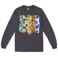 Smoke easter bunny butterfly daisy and sunflower with cowhide and  leopard b Long Sleeve Tee - Artiststas