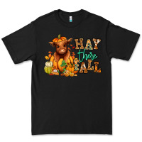 Black Hay there Fall pumpkin heifer Premium Tee - RanaPortraitStore