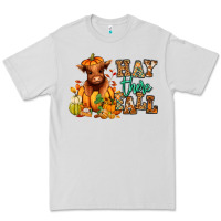 Dove Grey Hay there Fall pumpkin heifer Premium Tee - RanaPortraitStore